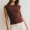 Bohme Huxley Cap Sleeve Top in