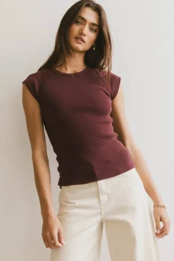 Bohme Huxley Cap Sleeve Top in