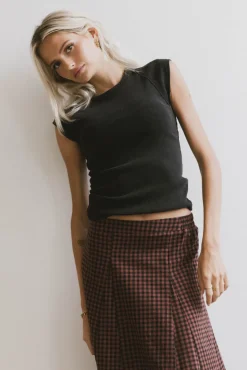 Bohme Huxley Cap Sleeve Top in