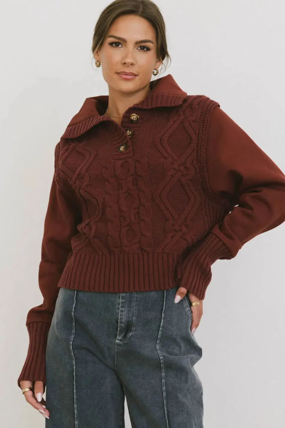 Bohme Irene Cable Knit Sweater in
