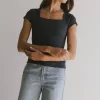 Bohme Irene Square Neck Top in