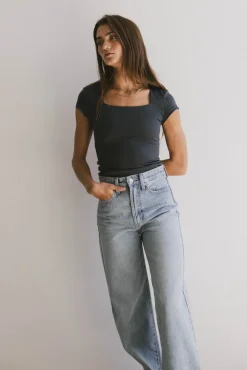 Bohme Irene Square Neck Top in