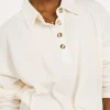Bohme Isabelle Waffle Knit Henley Top in