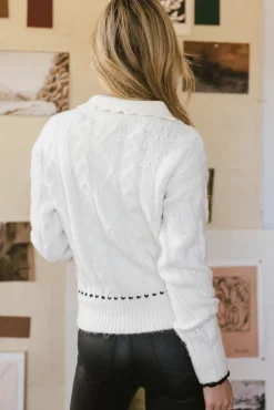 Bohme Ivy Cable Knit Sweater