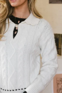 Bohme Ivy Cable Knit Sweater