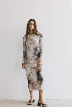 Bohme Jamie Watercolor Bodycon Dress