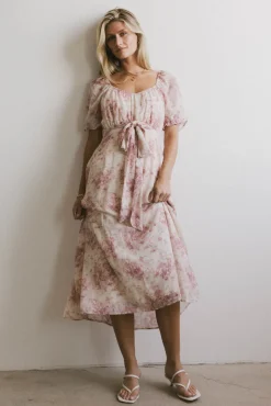 Bohme Janie Waist Tie Midi Dress