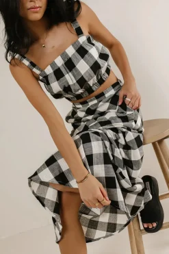 Bohme Jasmine Plaid Crop Top - FINAL SALE