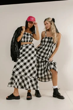 Bohme Jasmine Plaid Crop Top - FINAL SALE