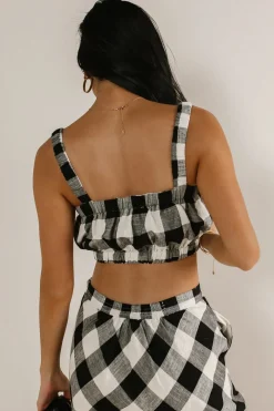 Bohme Jasmine Plaid Crop Top - FINAL SALE