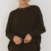 Bohme Jesse Waffle Knit Top in