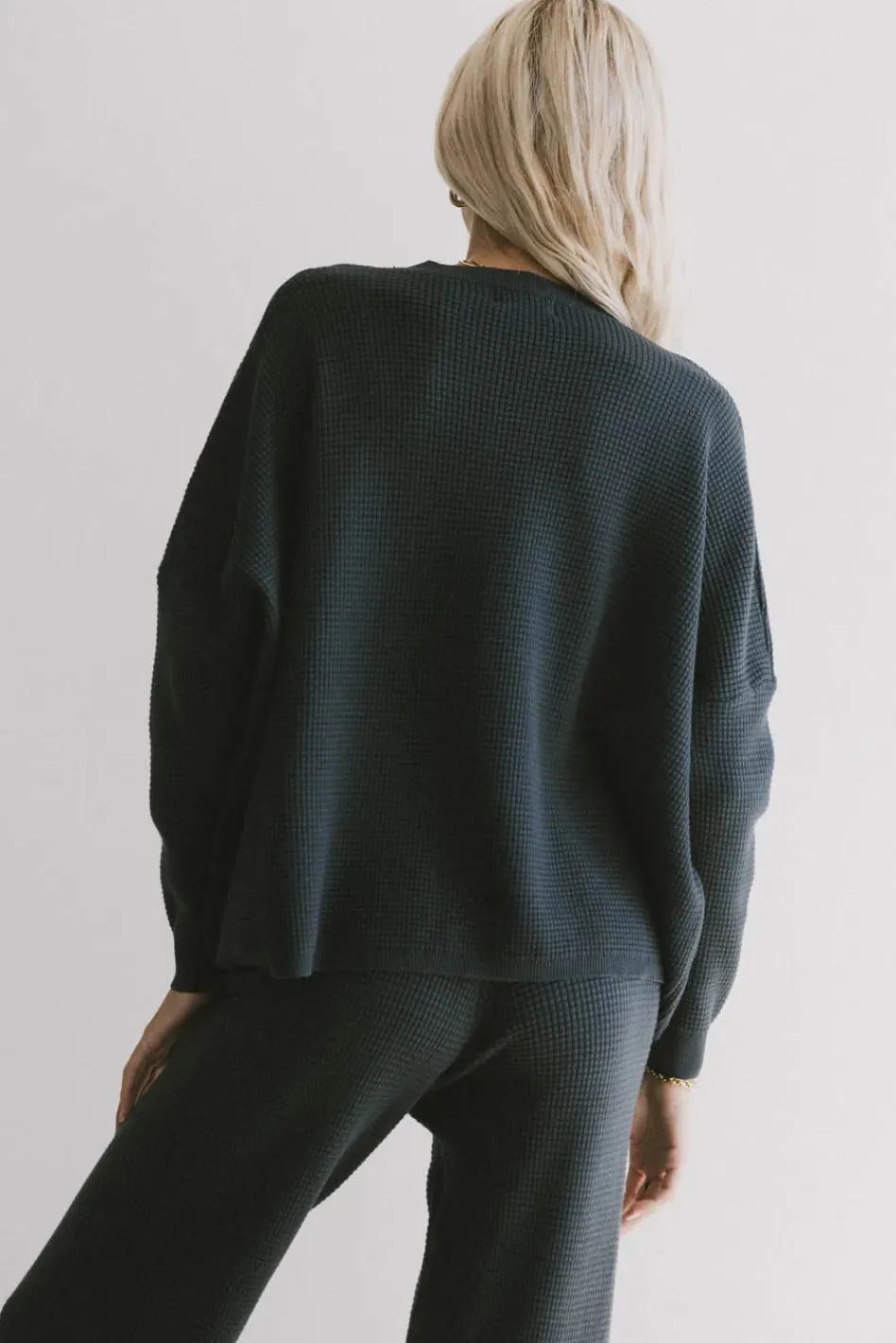 Bohme Jesse Waffle Knit Top in