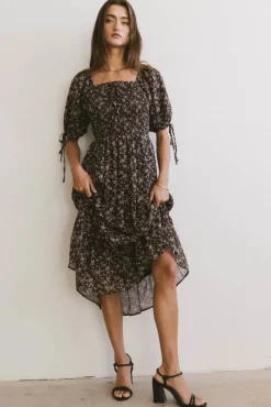 Bohme Juna Floral Midi Dress