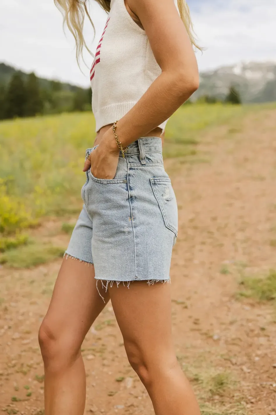 Bohme Kambria High Rise Denim Shorts - FINAL SALE