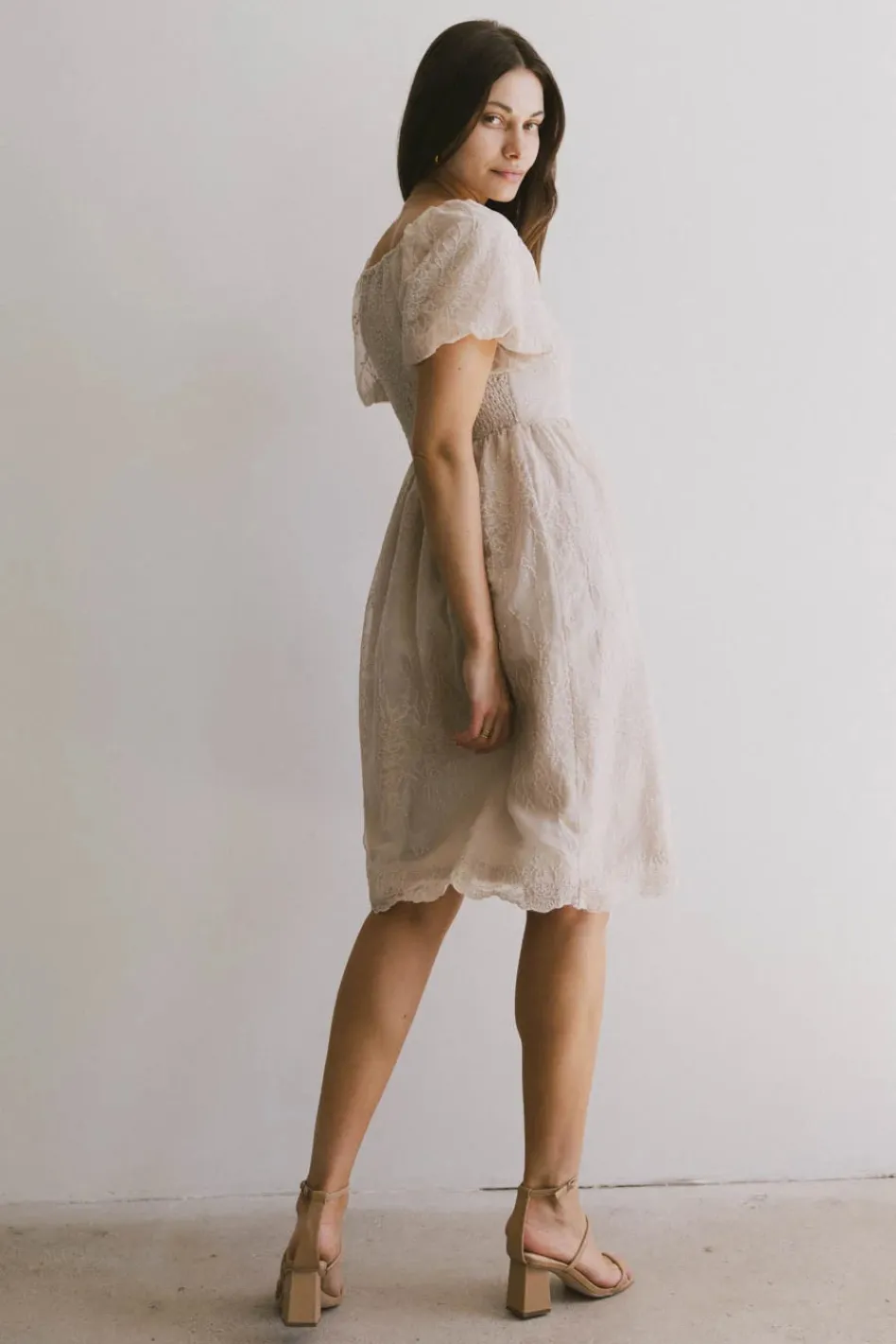 Bohme Karrie Embroidered Midi Dress in