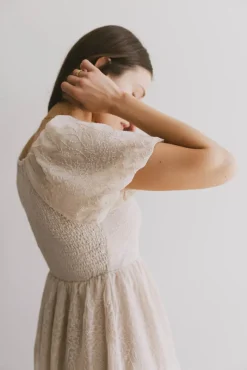 Bohme Karrie Embroidered Midi Dress in