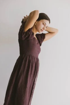 Bohme Karrie Embroidered Midi Dress in