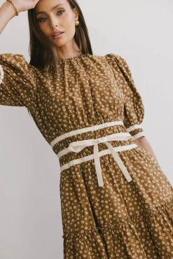 Bohme Kendra Ditsy Floral Midi Dress in