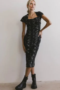 Bohme Kensie Ruched Midi Dress