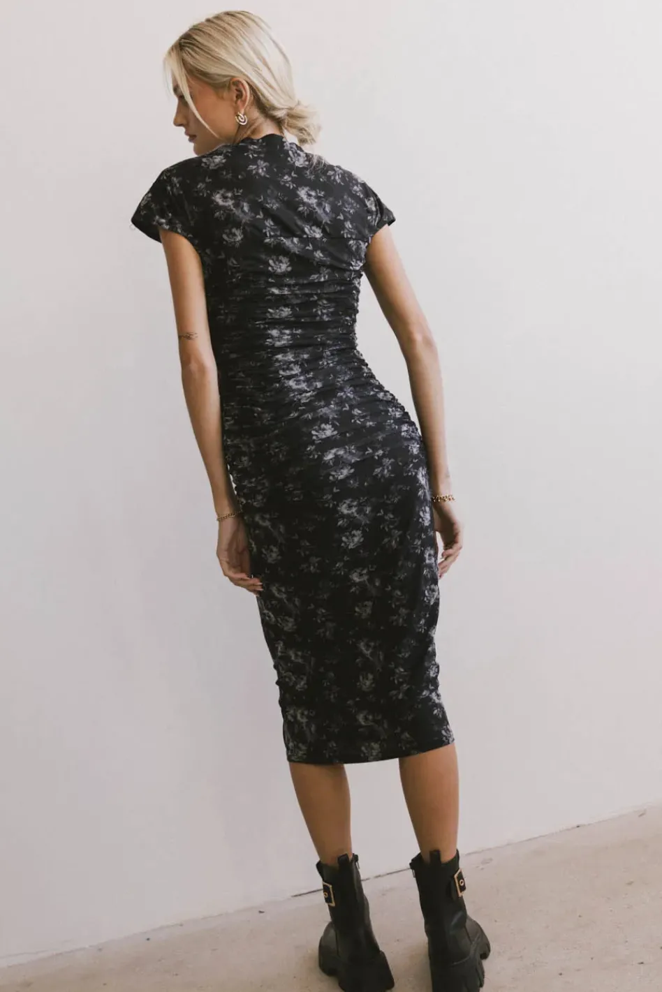 Bohme Kensie Ruched Midi Dress