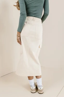 Bohme Khloe Cargo Denim Skirt