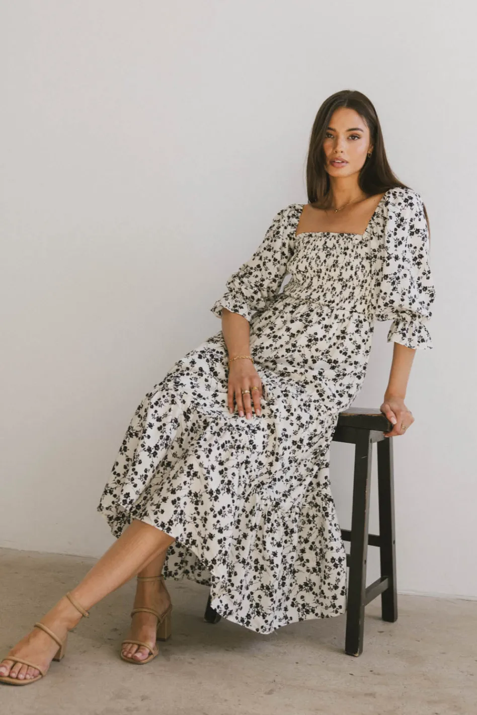 Bohme Kiran Floral Maxi Dress in
