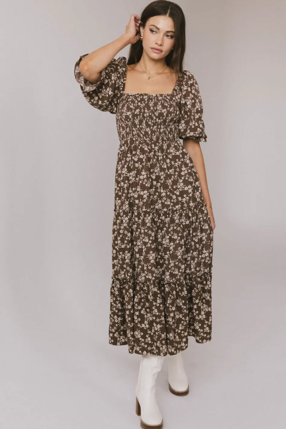 Bohme Kiran Floral Maxi Dress in