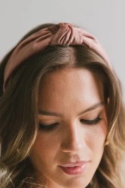Bohme Knot Headband in Blush