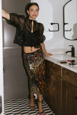 Bohme Layla Sequin Skirt