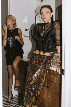 Bohme Layla Sequin Skirt