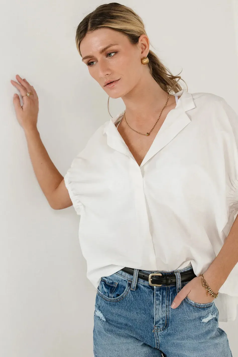 Bohme Layne Collared Top - FINAL SALE