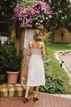 Bohme Leda Button Midi Dress