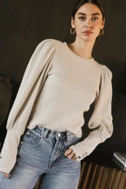 Bohme Lettie Waffle Knit Top in