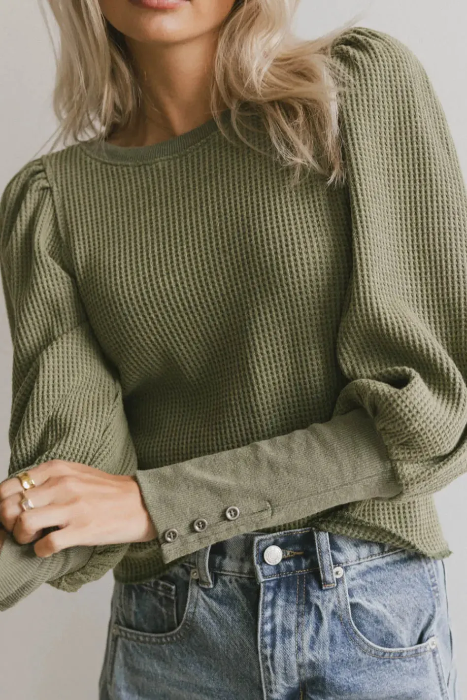 Bohme Lettie Waffle Knit Top in