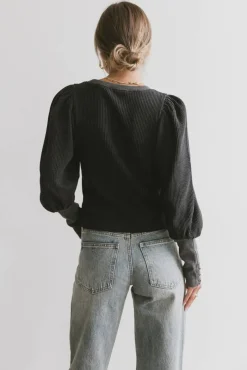 Bohme Lettie Waffle Knit Top in