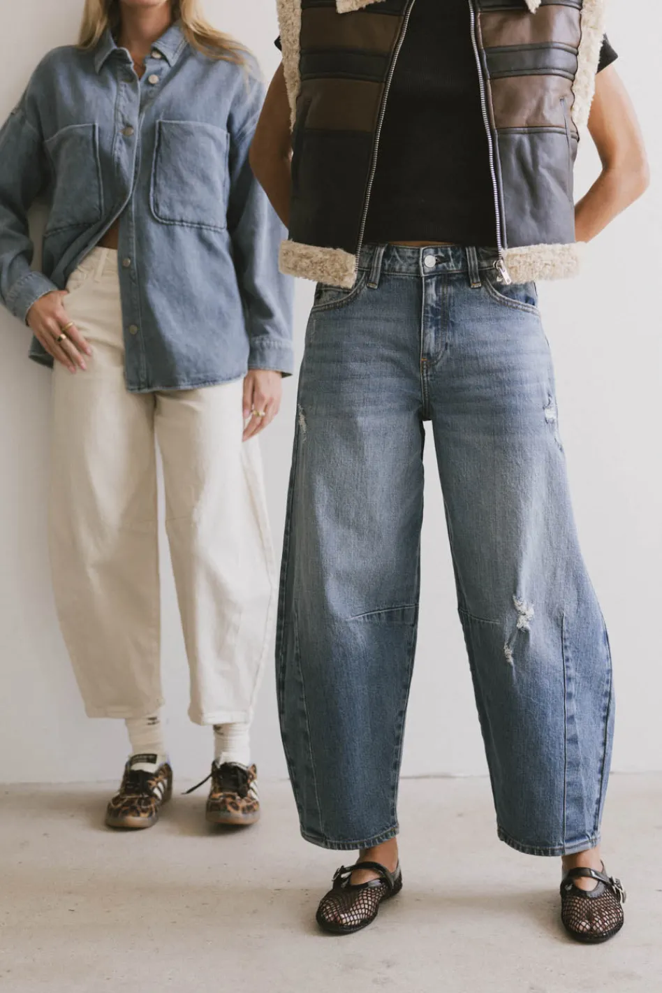 Bohme Lex Barrel Jeans in Medium Wash
