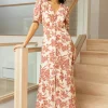 Bohme Lia Floral Midi Dress in