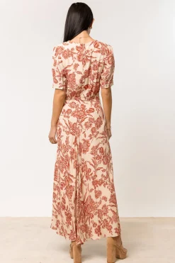Bohme Lia Floral Midi Dress in