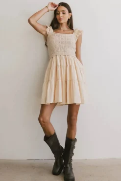 Bohme Lindie Knit Bodice Mini Dress