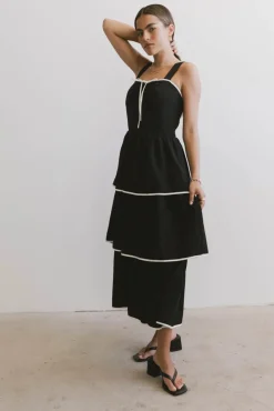 Bohme Liza Contrast Trim Dress in