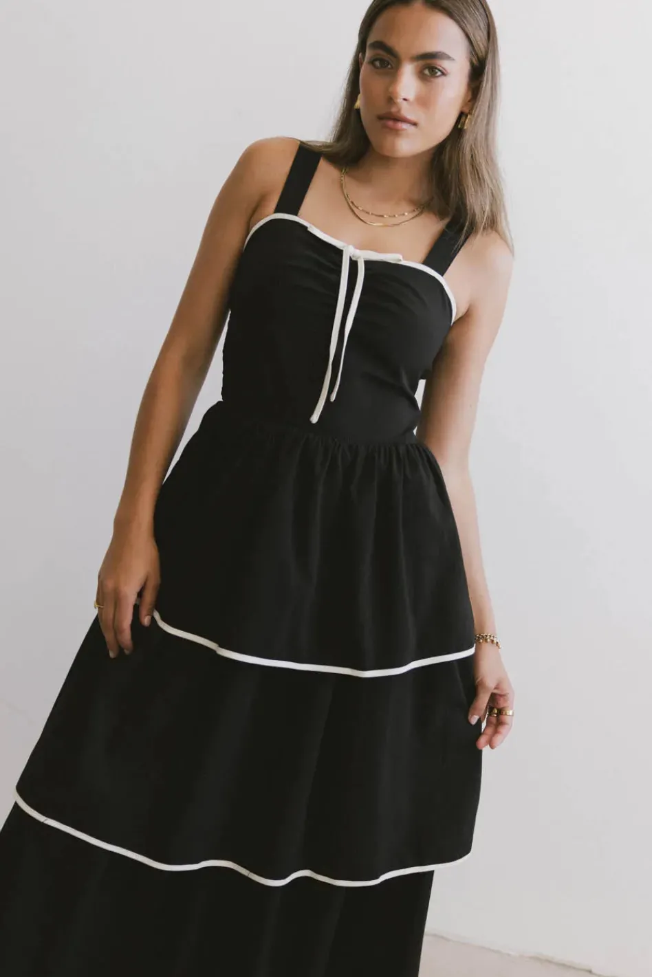 Bohme Liza Contrast Trim Dress in
