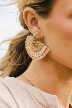 Bohme Lotay Beaded Fan Earrings