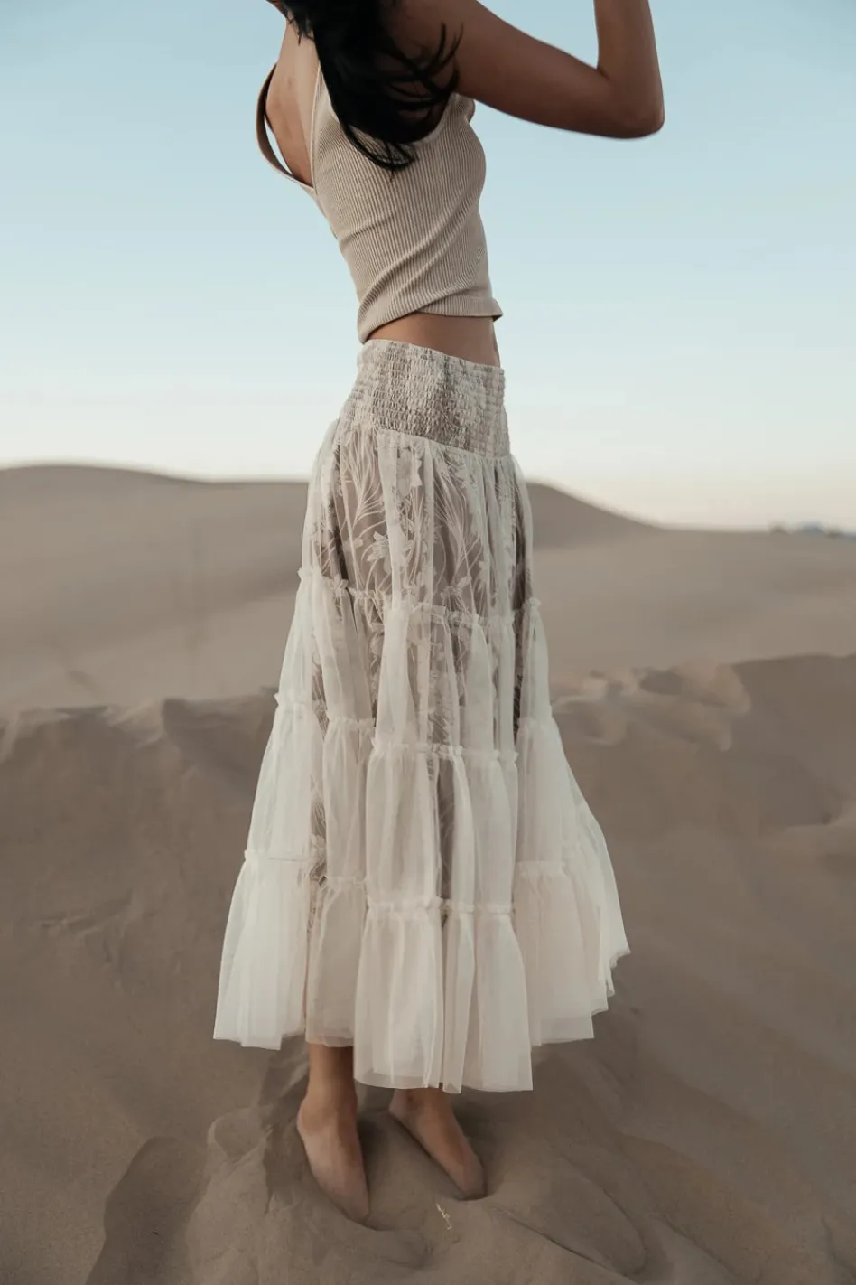 Bohme Louise Tiered Tulle Skirt