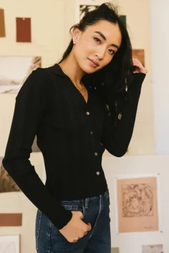 Bohme Lucia Ribbed Top in