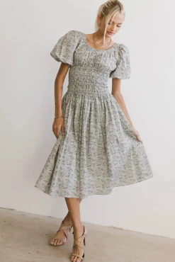 Bohme Lucille Smocked Floral Dress in