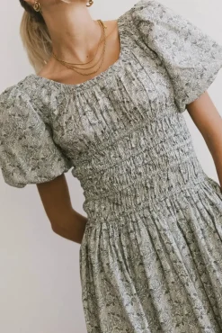 Bohme Lucille Smocked Floral Dress in