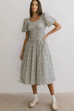 Bohme Lucille Smocked Floral Dress in