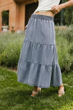 Bohme Lucy Tiered Denim Skirt