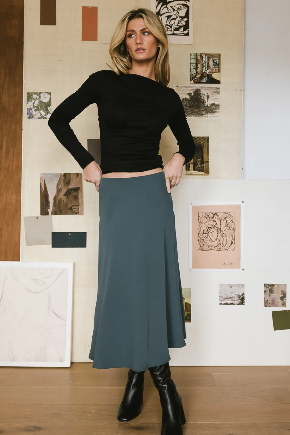 Bohme Luna Ruched Top in - FINAL SALE