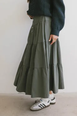 Bohme Luna Tiered Maxi Skirt in